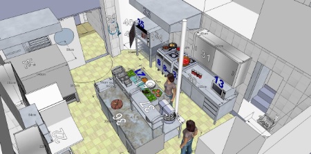 Plan de la cuisine.