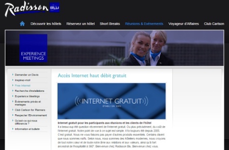 Au Radisson Blu de Nice, la question du WiFi est une question de relation clients. Au Radisson Blu de Nice, la question du WiFi est une question de relation clients.