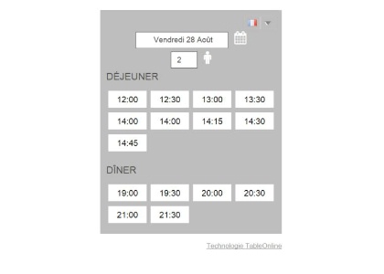 Affichez vos disponibilités en temps réel grâce au module de réservation.
