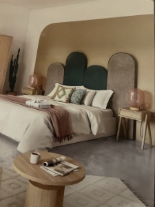 Les panneaux de lit Maisons du Monde Business, composables et modulables à souhait.
