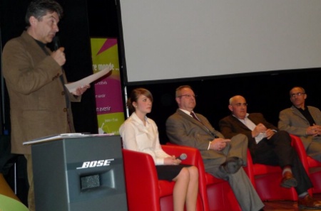 Régis Marcon face aux professionnels et aux professeurs. Régis Marcon face aux professionnels et aux professeurs.