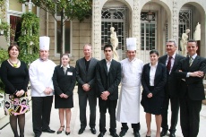 Les lauréats du concours Campus réunis avec les chefs et les partenaires.