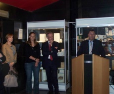 Dominique Loiseau, Andrée Rosier (marraine de la promotion 2010), et Christian Petitcolas, inspecteur général de l'Éducation nationale, lors du Concours général des métiers de la restauration.