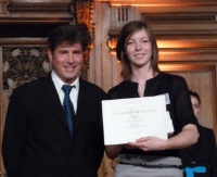 Michel Roth et Elsa Charvet, 3e prix technologie et gestion hôtelières.