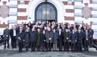 L'ensemble des membres de l'Anephot et les inspecteurs généraux, réunis à l'Ensemble Saint-Luc à Cambrai (59), pour son 26e congrès.