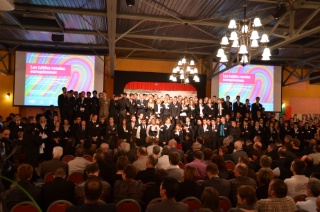 Les 180 stagiaires partis au printemps dernier ont reçu lors de cette soirée leur Europass, document qui valide cette première expérience étrangère.