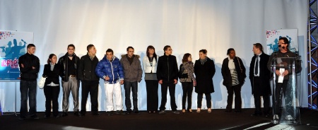 Quelques élèves de la CCI Béziers Saint-Pons sur scène, le 17 janvier dernier, pour recevoir leurs diplômes.