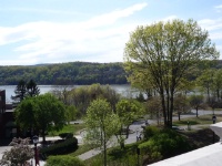 Vue sur la vallée de la rivière Hudson depuis le campus