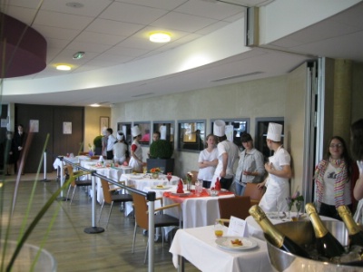 Concours de pâtisserie au lycée hôtelier de Blois.