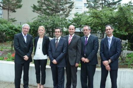 De g à d : Christian Badinand, Elodie Palos, Vincent Gladieu professeur de restaurant, Gilles Blasco chef de travaux, Patrice Larrosa proviseur adjoint et Michel Hartbrot professeur de restaurant. De g à d : Christian Badinand, Elodie Palos, Vincent Gladieu professeur de restaurant, Gilles Blasco chef de travaux, Patrice Larrosa proviseur adjoint et Michel Hartbrot professeur de restaurant.