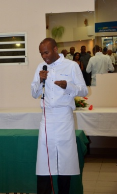 Le chef Marcel Ravin s'est rendu spécialement en Martinique, d'où il est originaire, pour inaugurer le nouveau pôle alimentation du CFA de Rivière-Salée.