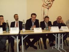 Xavier Ibarboure devant une assemblée conquise.