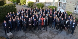 L'ensemble des membres de l'Anephot - présidée par Joseph Le Gal -, les partenaires professionnels et Michel Lugnier, inspecteur général de l'Éducation nationale, réunis à l'ensemble scolaire Notre-Dame-Saint-Joseph à Epinal (88), pour son 28e congrès.