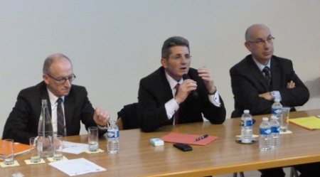 De gauche à droite : Joseph Le Gal, président de l'Anephot, et les inspecteurs généraux de l'Éducation nationale Michel Lugnier (hôtellerie-restauration) et Alain Henriet (tourisme). De gauche à droite : Joseph Le Gal, président de l'Anephot, et les inspecteurs généraux de l'Éducation nationale Michel Lugnier (hôtellerie-restauration) et Alain Henriet (tourisme).