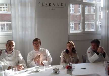 Le jury : Christophe Haton, Thibaut Ruggeri, la présidente Anne-Sophie Pic, et Michel Roth. Le jury : Christophe Haton, Thibaut Ruggeri, la présidente Anne-Sophie Pic, et Michel Roth.