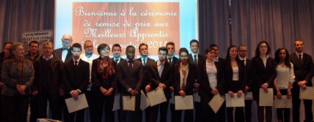 Le 20 janvier, lors de la remise des diplômes des meilleurs apprentis de l'EPMTTH avec Henriette Sauvage, Carole Delga, Guillaume Gomez, et Dominique-Ph. Bénezet.
