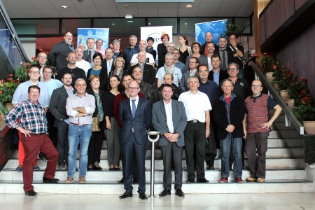 Les membres de l'ANPCR, avec au centre Bruno Treffel, président de l'association.