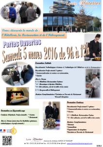 Portes ouvertes le 5 mars. Portes ouvertes le 5 mars.