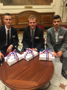 Aléxis Madiot, Cyril Marchand et Antony Mery, lauréats en cuisine.