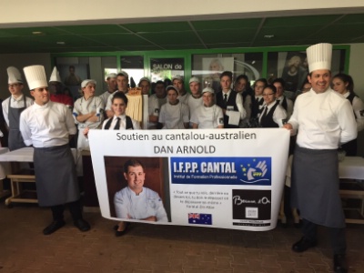 Dan Arnold et son comité de soutien de l'IFPP, en route pour le Bocuse d'or 2017.