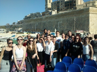 Les étudiants à Malte.