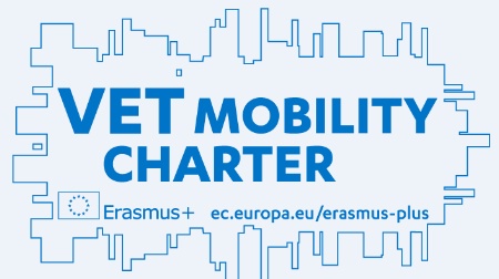 Le logo de la charte Erasmus+ de la formation professionnelle.