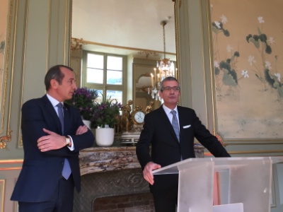 De g à d : Franck Jeantet et Dominique Giraudier lors de la présentation de cette formation unique en son genre. De g à d : Franck Jeantet et Dominique Giraudier lors de la présentation de cette formation unique en son genre.