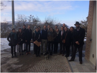 Les élèves sommeliers de tain l'Hermitage dans le Piémont italien