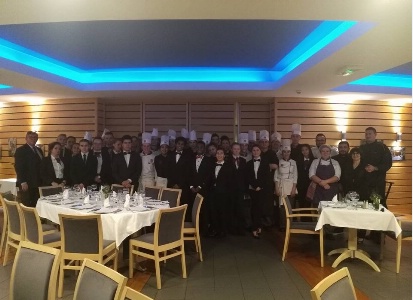 Tous les acteurs de cette soirée d'exception, élèves, professeurs du lycée François Bise et les chefs