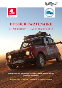 le 21ème édition du 4L Trophy partira de Biarritz le 15 février 2018 le 21ème édition du 4L Trophy partira de Biarritz le 15 février 2018