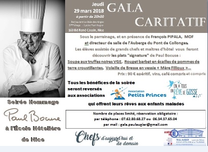 Soirée hommage à Paul Bocuse au lycée Augier Soirée hommage à Paul Bocuse au lycée Augier