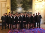 Les BTS Hôtellerie du lycée Albert de Mun rencontrent le président