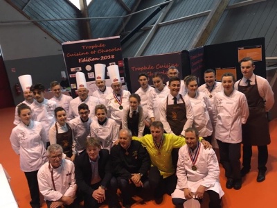 Les candidats, le jury du trophée Cuisine et Chocolat Les candidats, le jury du trophée Cuisine et Chocolat