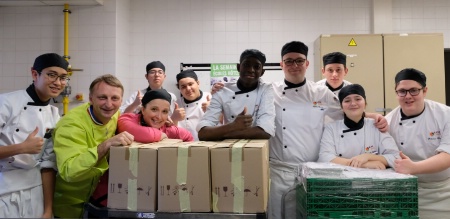La Tablée des Chefs au lycée des Coudraies avec Frédéric Jaunault