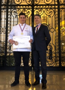 Guillaume Derippe MAF Cuisine Froide et son proviseur Denis Ferault Guillaume Derippe MAF Cuisine Froide et son proviseur Denis Ferault