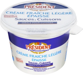 a Crème Fraîche Légère Epaisse PRÉSIDENT Professionnel.