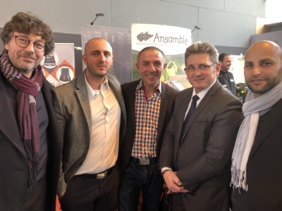 Michel Lugnier sur le stand d'Eurolam Michel Lugnier sur le stand d'Eurolam