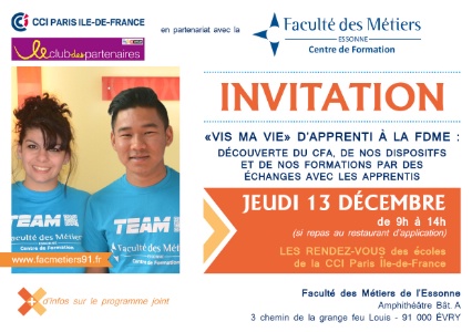 Rendez-vous à la FDME 'Les Écoles de la CCI par la CCI Paris Île-de-France' Rendez-vous à la FDME 'Les Écoles de la CCI par la CCI Paris Île-de-France'