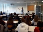 Prestation magistrale d'un vigneron en visite au lycée Valéry Larbaud