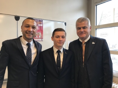 De g à droite : Pierre Mendès, Niels et Denis Courtiade De g à droite : Pierre Mendès, Niels et Denis Courtiade