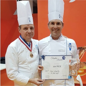 Todd Spaits et Eric Briffard directeur de l'école Le Cordon Bleu Todd Spaits et Eric Briffard directeur de l'école Le Cordon Bleu