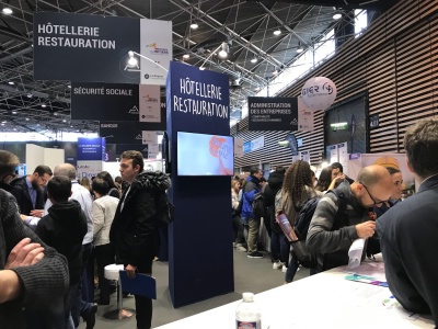 Le pôle hôtellerie restauration du mondial des métiers a attiré énormément de monde