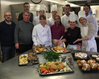les protagonistes de l'atelier cuisine