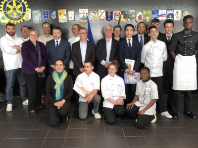 Les candidats du concours saveurs durables et trophée Jean Blat et les membres du jury