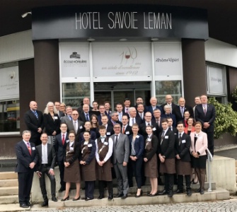 Les candidats, le jury, professionnels et enseignants étaient réunis au lycée hôtelier Savoie Léman.
