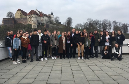 visite de la ville d'Heidenheim et évocation de son passé historique : le château,