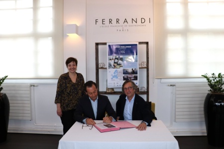 Signature de la Charte Ethic Ocean avec FERRANDI,  le 9 avril 2018, à l'occasion des épreuves du concours Olivier Roellinger, pour la préservation des ressources de la mer