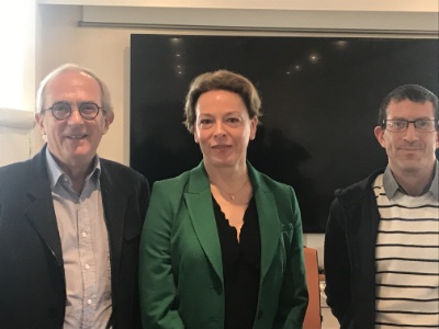 De g à d : Hervé Becam, Valérie Sort, Jamil Aït-Idir. De g à d : Hervé Becam, Valérie Sort, Jamil Aït-Idir.