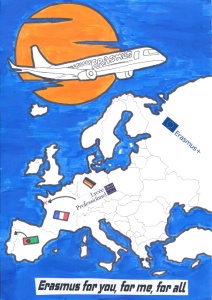 Une des affiche gagnante du concours Imagine et Affiche ta mobilité Erasmus Une des affiche gagnante du concours Imagine et Affiche ta mobilité Erasmus