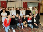 Sortie pédagogique des élèves du lycée Valery Larbaud pour des séances de maquillage et de coiffure